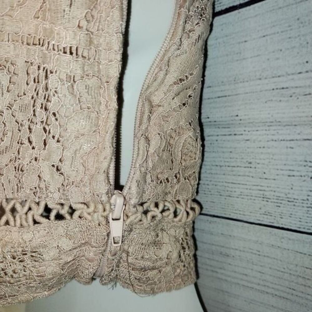 Xhilaration Dusty Rose Pink Lace Crop Top Size XXS - Picture 6 of 10